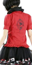 Блузка BLOUSE Punk Rave Y-163/BK-RD - маленькая картинка