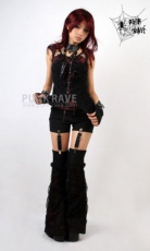 Топик T-SHIRT Punk Rave T-247/BK-RD - маленькая картинка