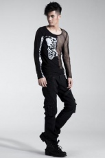 Лонгслив T-SHIRT Punk Rave T-307/BK - маленькая картинка