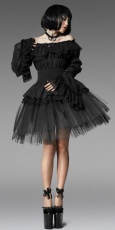Блузка BLOUSE Punk Rave LY-041/BK - маленькая картинка