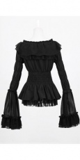 Блузка BLOUSE Punk Rave LY-041/BK - маленькая картинка