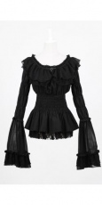 Блузка BLOUSE Punk Rave LY-041/BK - маленькая картинка