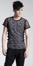Футболка T-SHIRT Punk Rave T-311/BK-GY - маленькая картинка