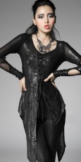 Блузка =BLOUSE= Punk Rave T-314/BK - маленькая картинка