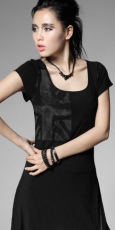 Платье DRESS Punk Rave T-319/BK - маленькая картинка