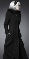 Пальто Coat Punk Rave Y-460/BK - маленькая картинка