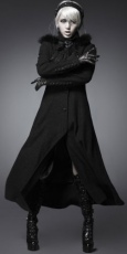 Пальто Coat Punk Rave Y-460/BK - маленькая картинка