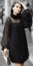 Блузка BLOUSE Punk Rave PY-017/BK - маленькая картинка