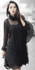 Блузка BLOUSE Punk Rave PY-017/BK - маленькая картинка
