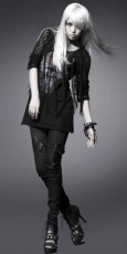 Лонгслив Longsleeve Punk Rave T-327/BK - маленькая картинка