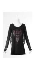 Лонгслив Longsleeve Punk Rave T-327/BK - маленькая картинка