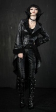 Плащ JACKET Punk Rave Y-384/BK - маленькая картинка