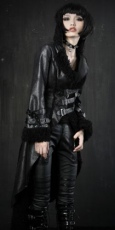 Плащ JACKET Punk Rave Y-384/BK - маленькая картинка
