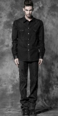 Рубашка SHIRT Punk Rave Y-502/BK - маленькая картинка