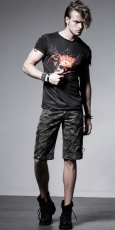 Брюки - шорты TROUSERS Punk Rave K-190/GR - маленькая картинка