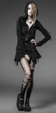 Балахон Hooded Jacket Punk Rave Y-514/BK - маленькая картинка