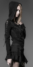 Балахон Hooded Jacket Punk Rave Y-514/BK - маленькая картинка