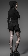 Балахон Hooded Jacket Punk Rave Y-514/BK - маленькая картинка