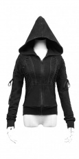 Балахон Hooded Jacket Punk Rave Y-514/BK - маленькая картинка