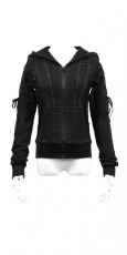 Балахон Hooded Jacket Punk Rave Y-514/BK - маленькая картинка