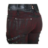 Брюки TROUSERS Punk Rave K-150/BK-RD - маленькая картинка