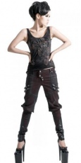 Брюки TROUSERS Punk Rave K-150/BK-RD - маленькая картинка