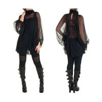 Блузка BLOUSE Punk Rave PY-017/BK - маленькая картинка