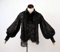 Рубашка BLOUSE Punk Rave Y-317/BK - маленькая картинка