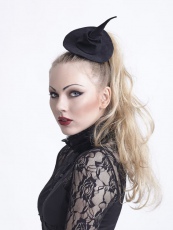 Шляпка Witch Hat Punk Rave S-168/BK - маленькая картинка