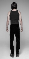Брюки Gothic Daily Weft velveteen Trousers Punk Rave OK-336XCM/BK - маленькая картинка