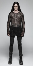 Свитер Broken Pullover Sweater Punk Rave OPM-004TMM/BK - маленькая картинка