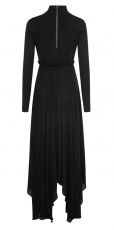 Платье Goth Retro High Neck Hollow-out Irregular Hem Mystical Dress Punk Rave OPQ-202LQF/BK - маленькая картинка