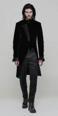  Gothic Simple Three-quarter coat Punk Rave OY-867XCM/BK -  