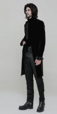  Gothic Simple Three-quarter coat Punk Rave OY-867XCM/BK -  