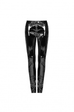 Брюки PUNK Patent Leather Pants Punk Rave WK-378XCF/BK-BRI - маленькая картинка