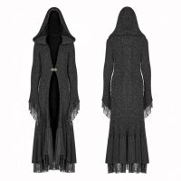  Gothic Thickened Woolen Cardigan - 