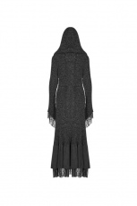 Свитер Gothic Thickened Woolen Cardigan Punk Rave WM-047HMF/BK - маленькая картинка