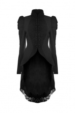 Пальто Gothic Gorgeous vintage long coat Punk Rave WY-831LCF/BK - маленькая картинка