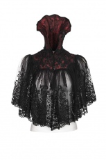 Накидка The gothic bat short cloak Punk Rave WY-834DPF/BK-RD - маленькая картинка