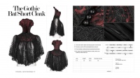 Накидка The gothic bat short cloak Punk Rave WY-834DPF/BK-RD - маленькая картинка