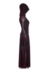 Пальто Gothic flame long coat Punk Rave WY-836LCF/BK-RD - маленькая картинка