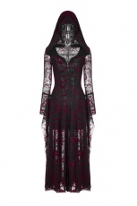 Пальто Gothic flame long coat Punk Rave WY-836LCF/BK-RD - маленькая картинка