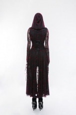 Пальто Gothic flame long coat Punk Rave WY-836LCF/BK-RD - маленькая картинка