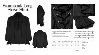 Рубашка Steampunk Long Sleeve Shirt Punk Rave WY-873CCM/BK - маленькая картинка
