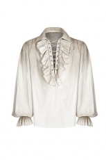 Рубашка Steampunk Long Sleeve Shirt Punk Rave WY-873CCM/WH - маленькая картинка