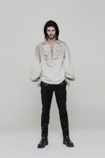 Рубашка Steampunk Long Sleeve Shirt Punk Rave WY-873CCM/WH - маленькая картинка