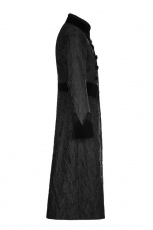 Пальто Victoria Gorgeous Long Coat Punk Rave WY-874LCM/BK - маленькая картинка