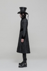 Пальто Victoria Gorgeous Long Coat Punk Rave WY-874LCM/BK - маленькая картинка