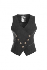 Жилет Uniform Woolen Waistcoat Punk Rave WY-891MJF/BK - маленькая картинка