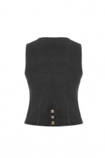Жилет Uniform Woolen Waistcoat Punk Rave WY-891MJF/BK - маленькая картинка